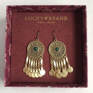 Lucky Brand Medallion Boho Earrings Jewelry